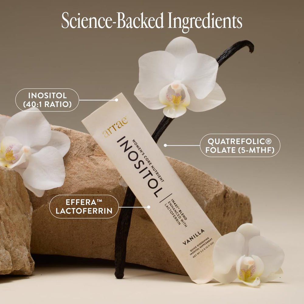 Arrae stick pack on bathroom counter suggesting daily ritual and easy morning integration
