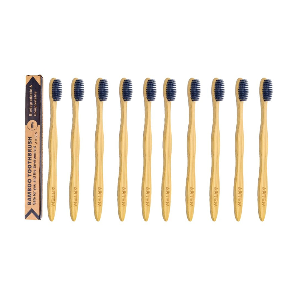ARTEM Bamboo Toothbrush with soft bristles for adults and kids