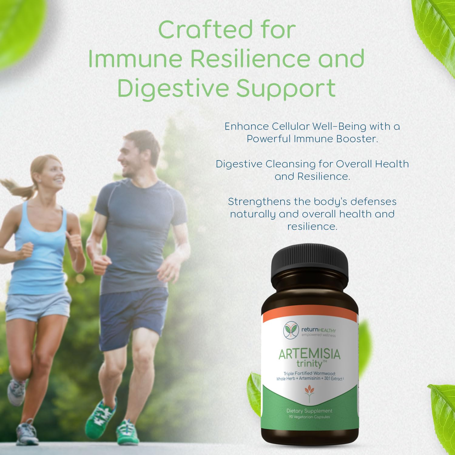 Product image of Artemisia Trinity bottle and packaging