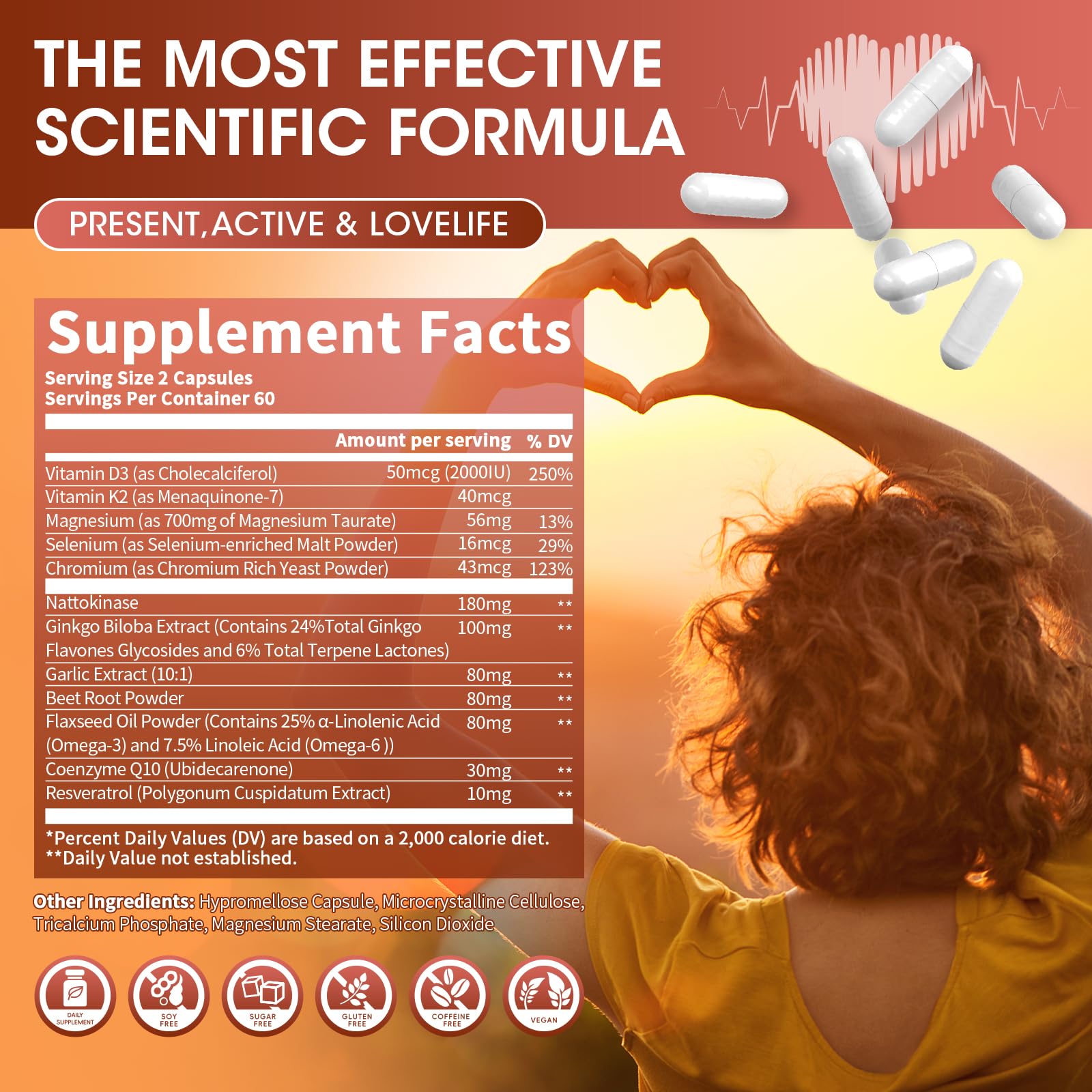 Improved arterial flexibility and heart health