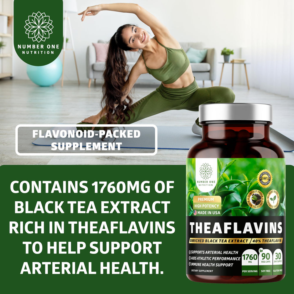 Concept image of arterial health and immune support from theaflavins