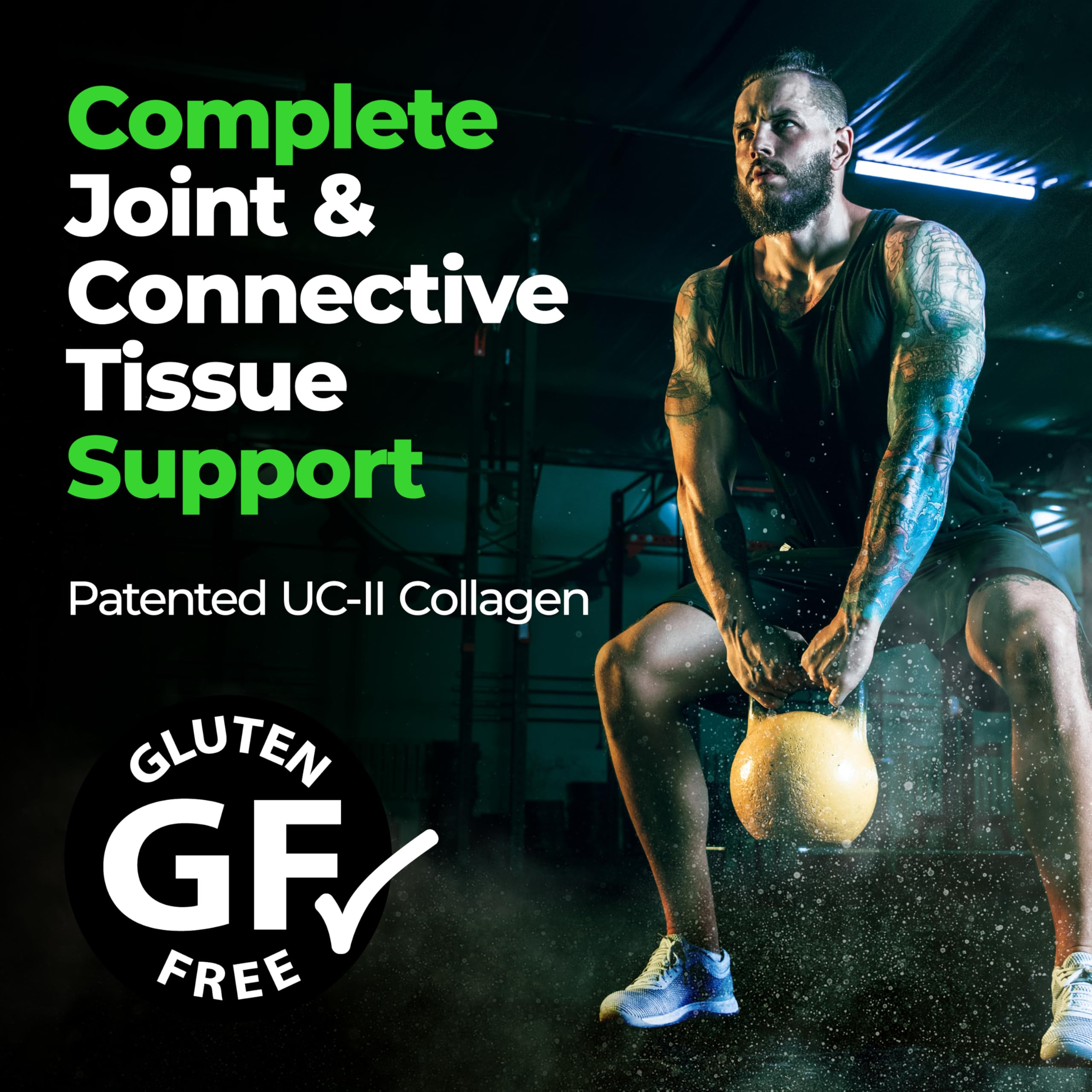 UC-II collagen and joint support ingredients infographic
