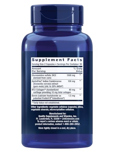 Close-up of ArthroMax ingredients including collagen and Boswellia