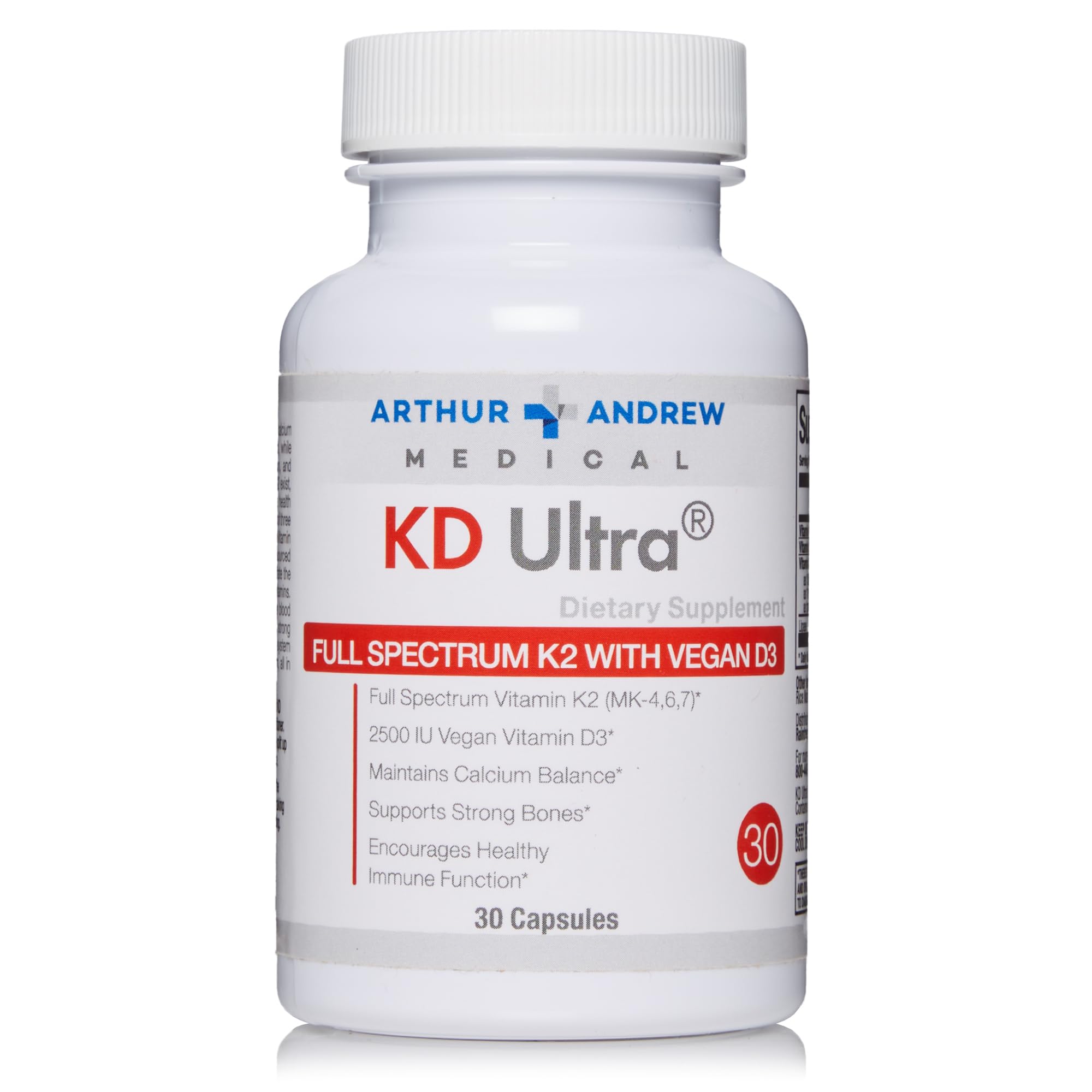 Front view of KD Ultra bottle