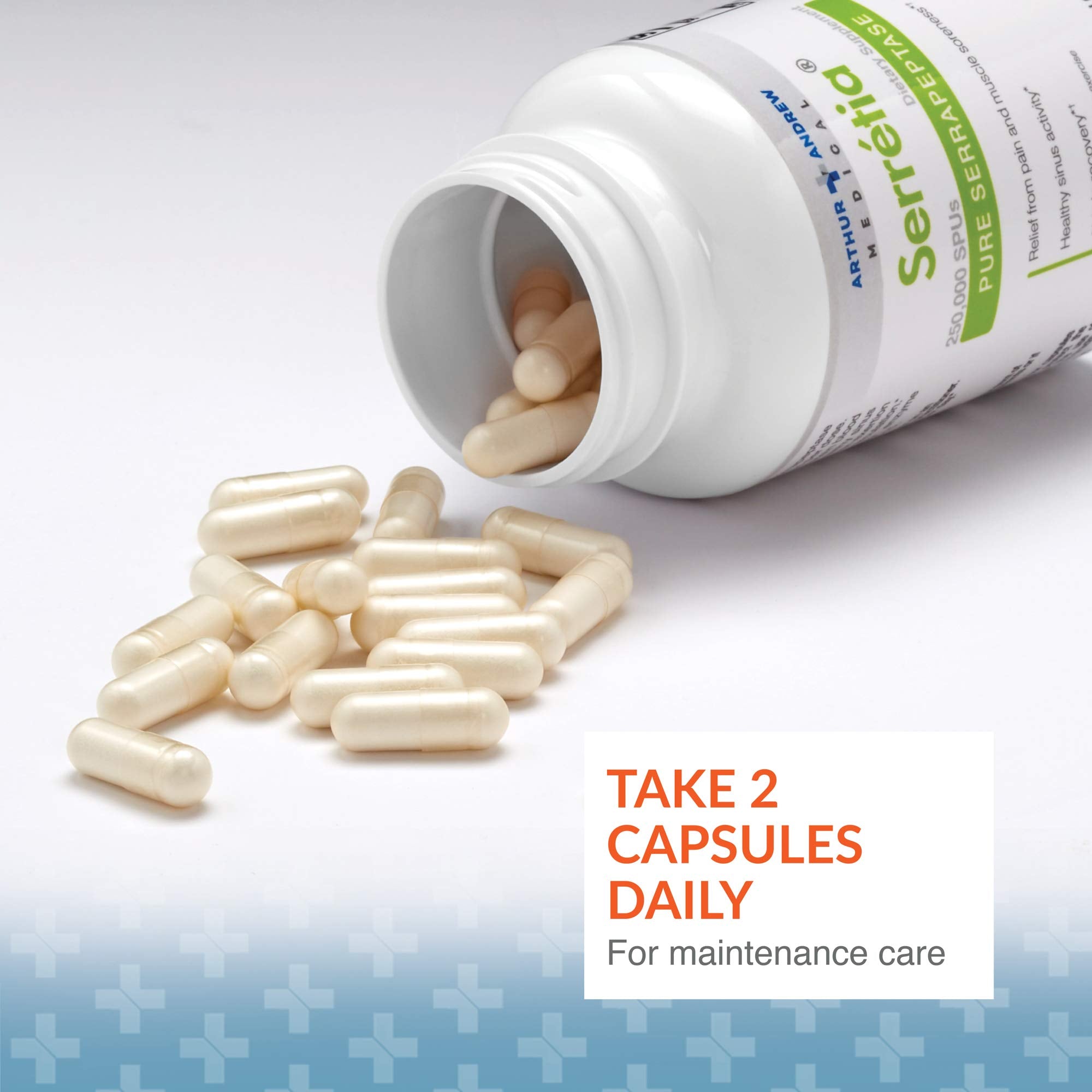 Serretia Serrapeptase product packaging design