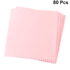Glasses lens cleaning with microfiber cloth