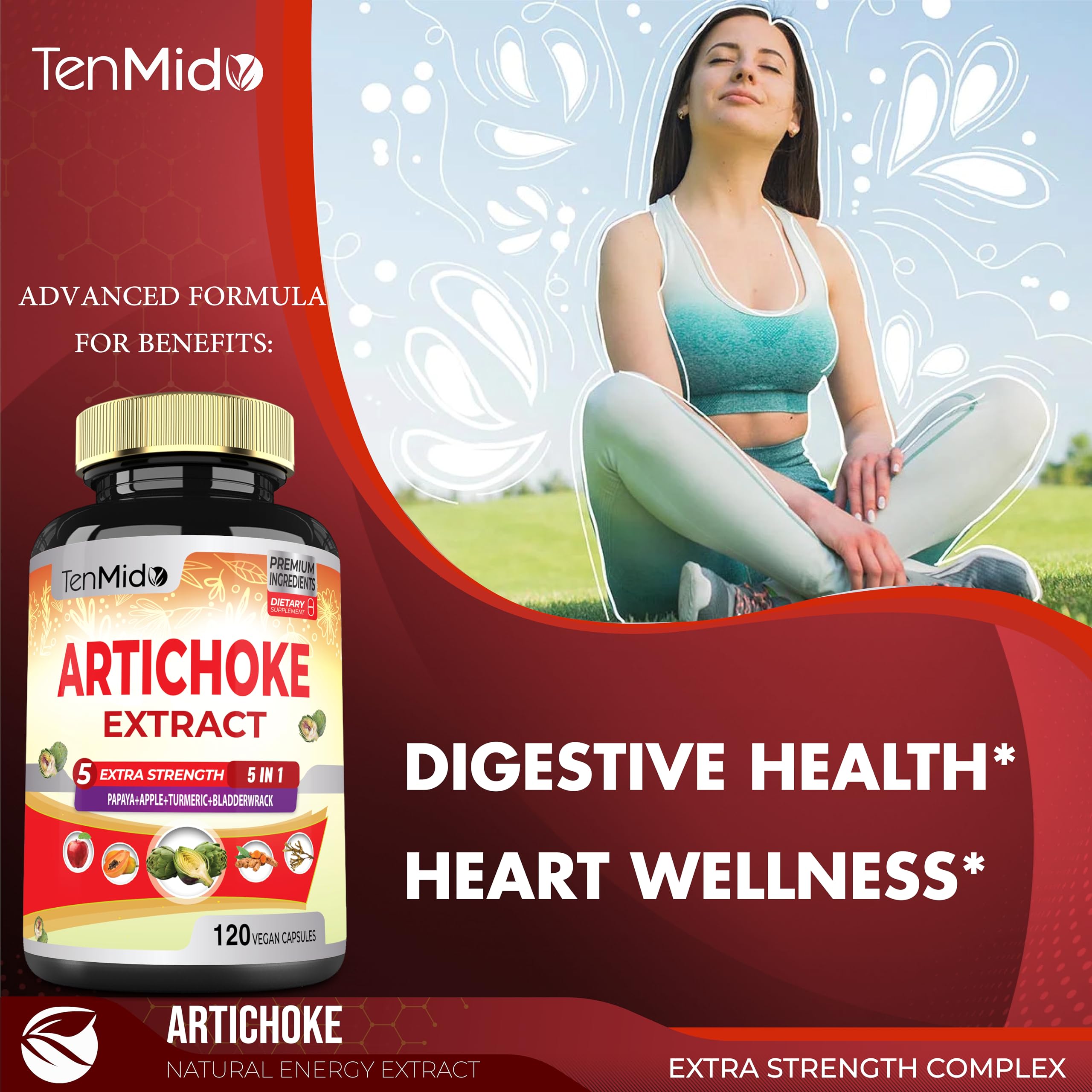 Bladderwrack seaweed ingredient close-up for Artichoke Extract Capsules