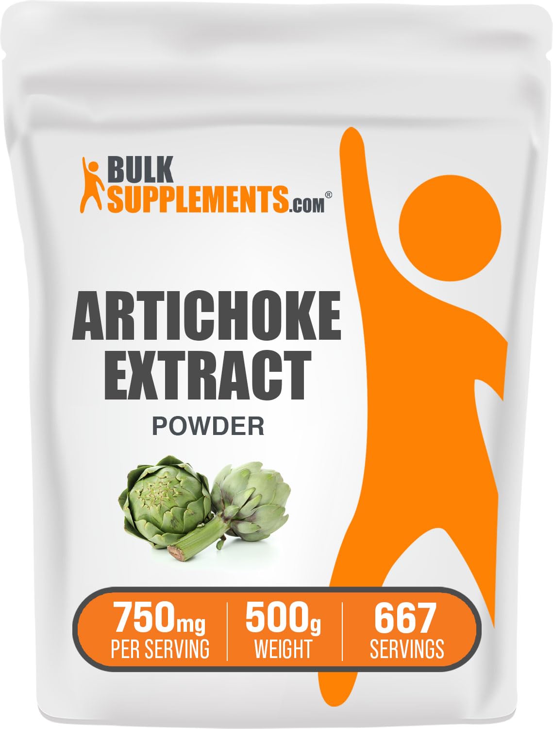 BulkSupplements Artichoke Extract Powder 500g tub