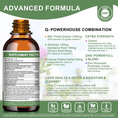 Artichoke and milk thistle silymarin extract bottle