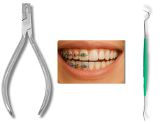 ARTMAN Instruments Braces Removal Tool Kit – Ligature Tie Remover and Pliers, front view