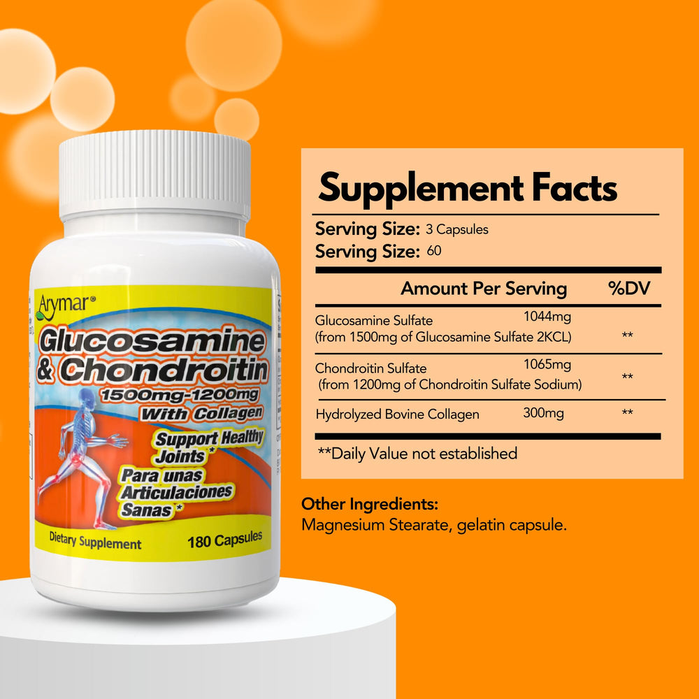 Close-up of ARYMAR joint health capsules