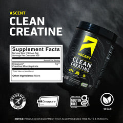 Close-up of product label showing ingredients and certifications