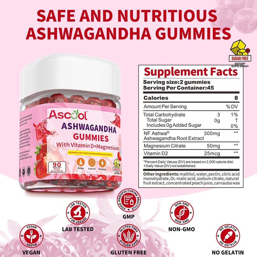 Vegan and non-GMO Ashwagandha gummies