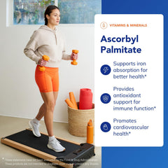 Pure Encapsulations Ascorbyl Palmitate label-detail indicating allergen-free formula