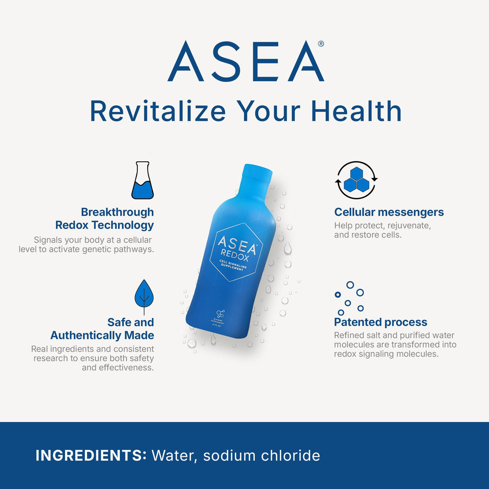 Close-up of redox signaling molecules in purified water