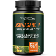 Ashwagandha 1300mg bottle for stress resilience