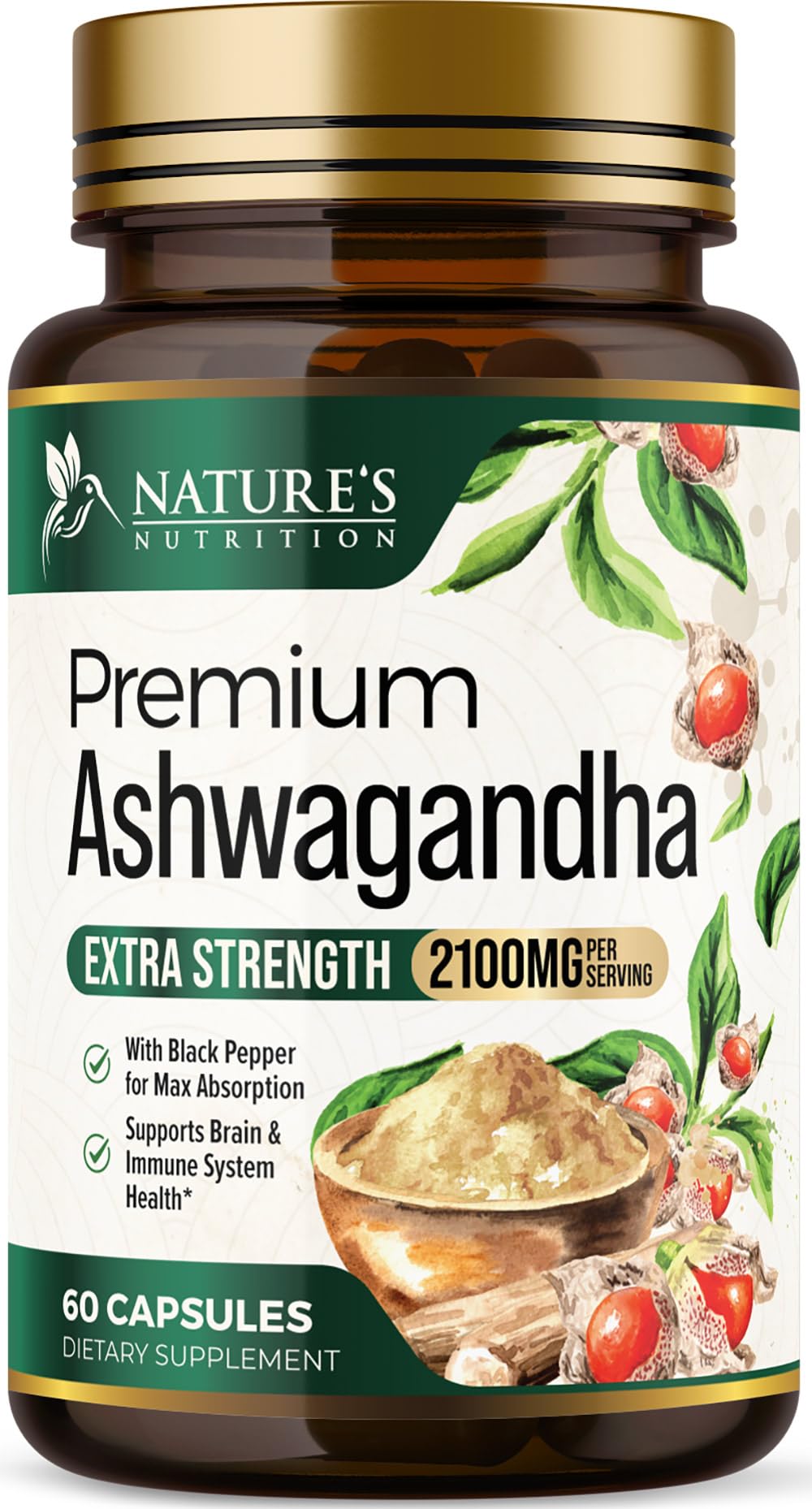 Ashwagandha 2100mg 60 capsules hero image