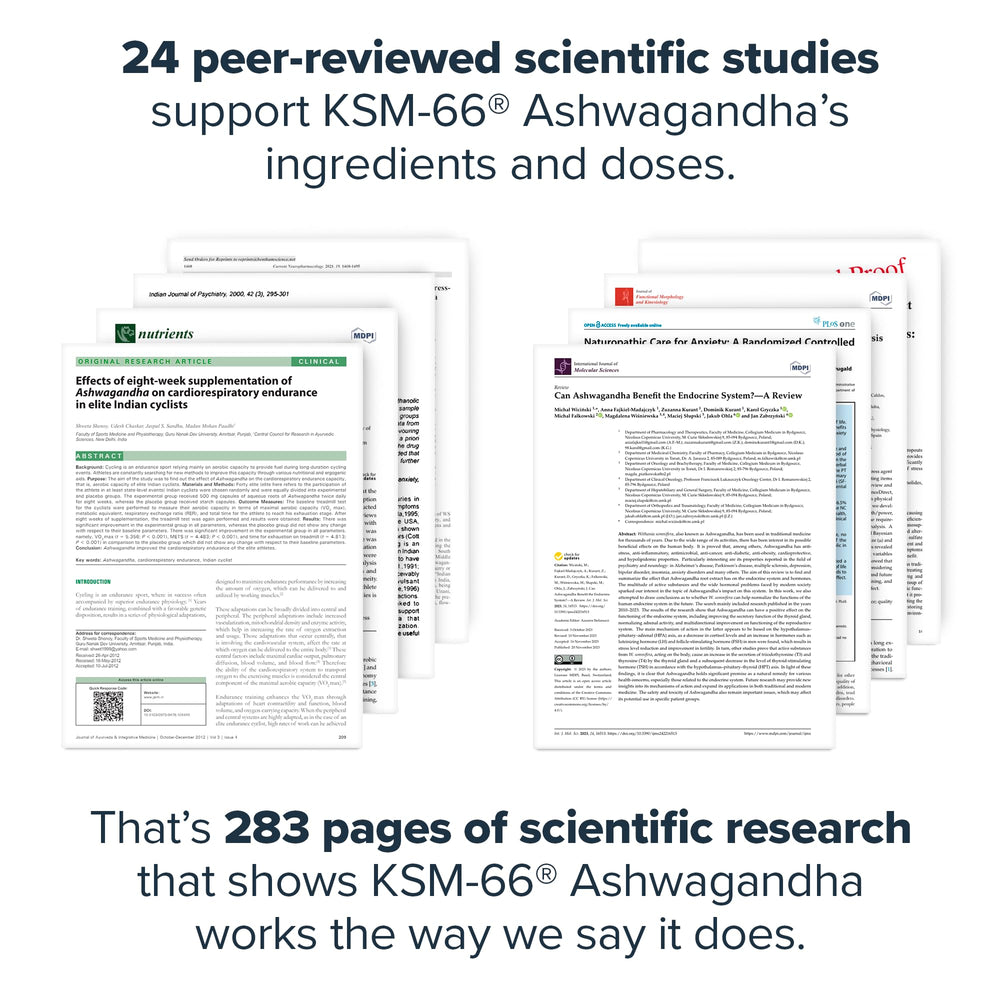 Graphic illustrating adaptogen benefits of ashwagandha