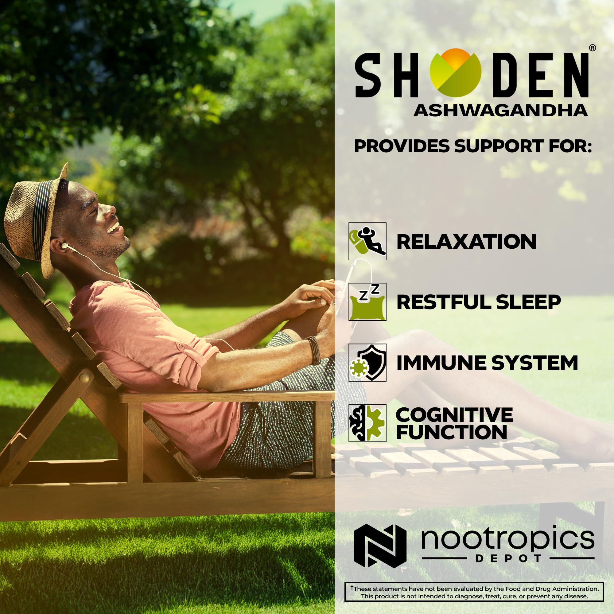 Ashwagandha capsules supporting restful sleep