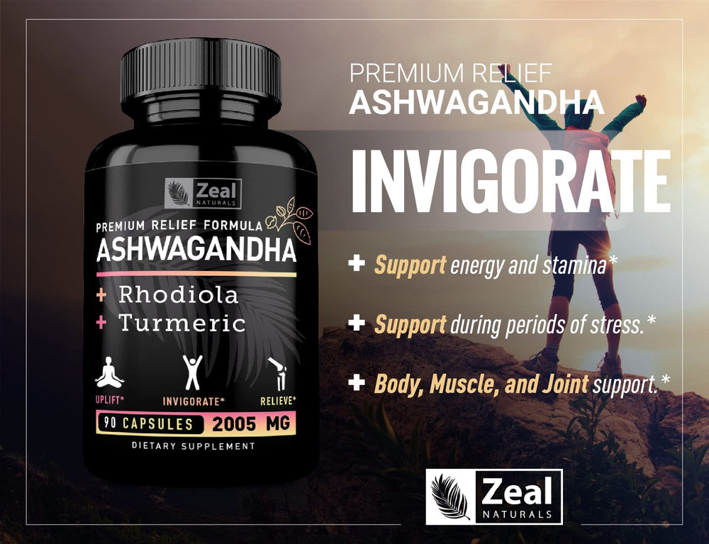 Capsules of Ashwagandha Complex for stress support and energy