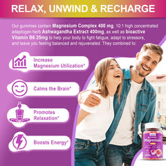 Ashwagandha, D3 and Zinc ingredients in formula