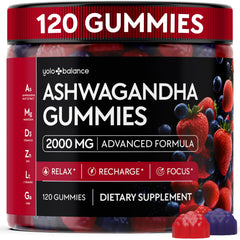 Ashwagandha Gummies bottle labeled 120-count