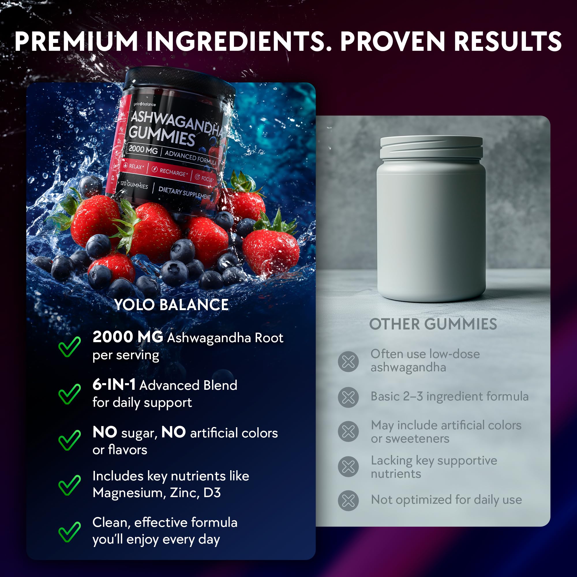 Product packaging showing nutritional information panel