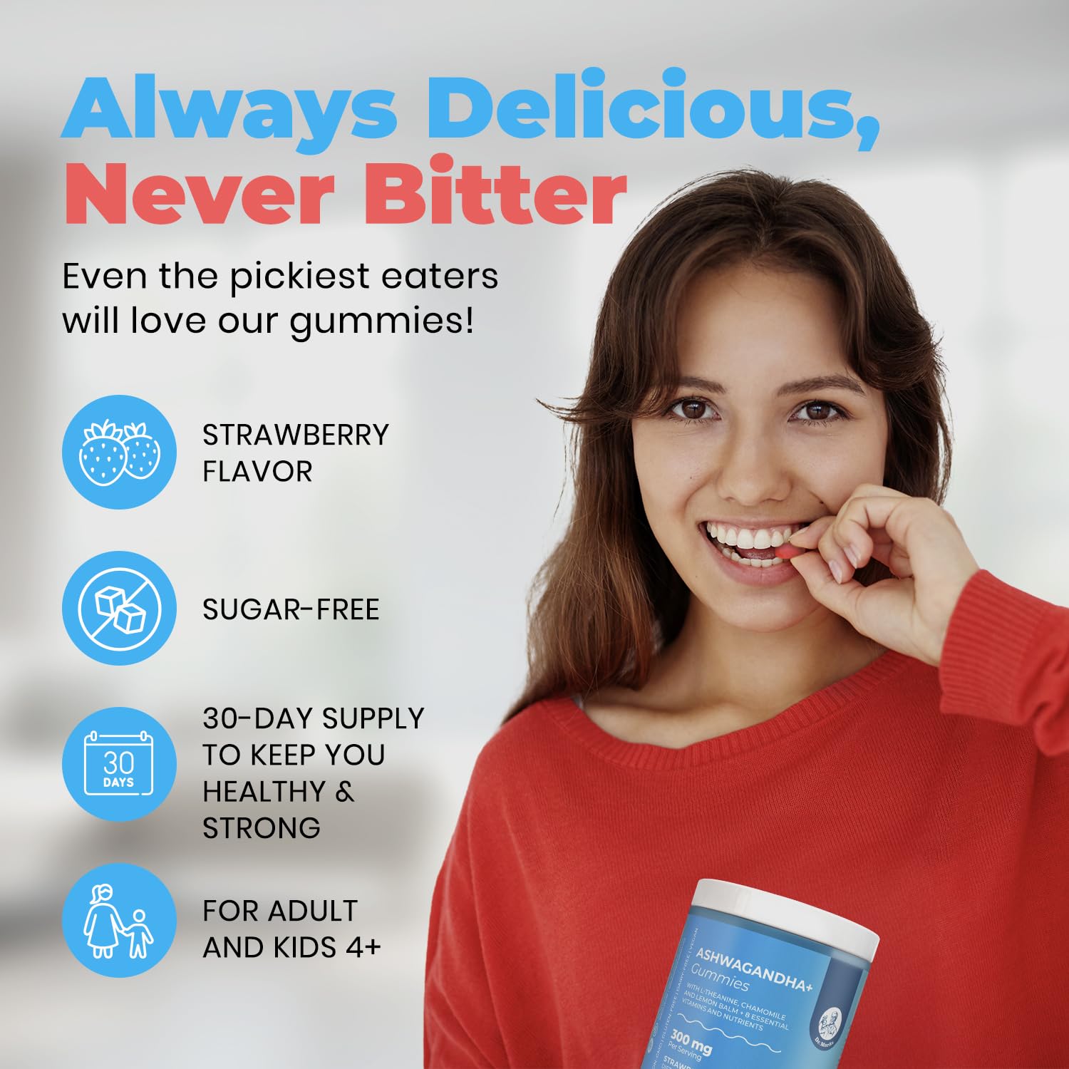 300mg per serving detail on DR. MORITZ gummies