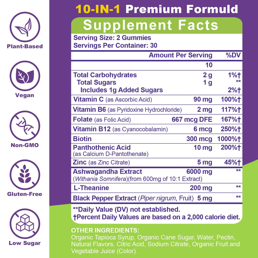 Packshot of Ashwagandha Gummies bottle 60-count