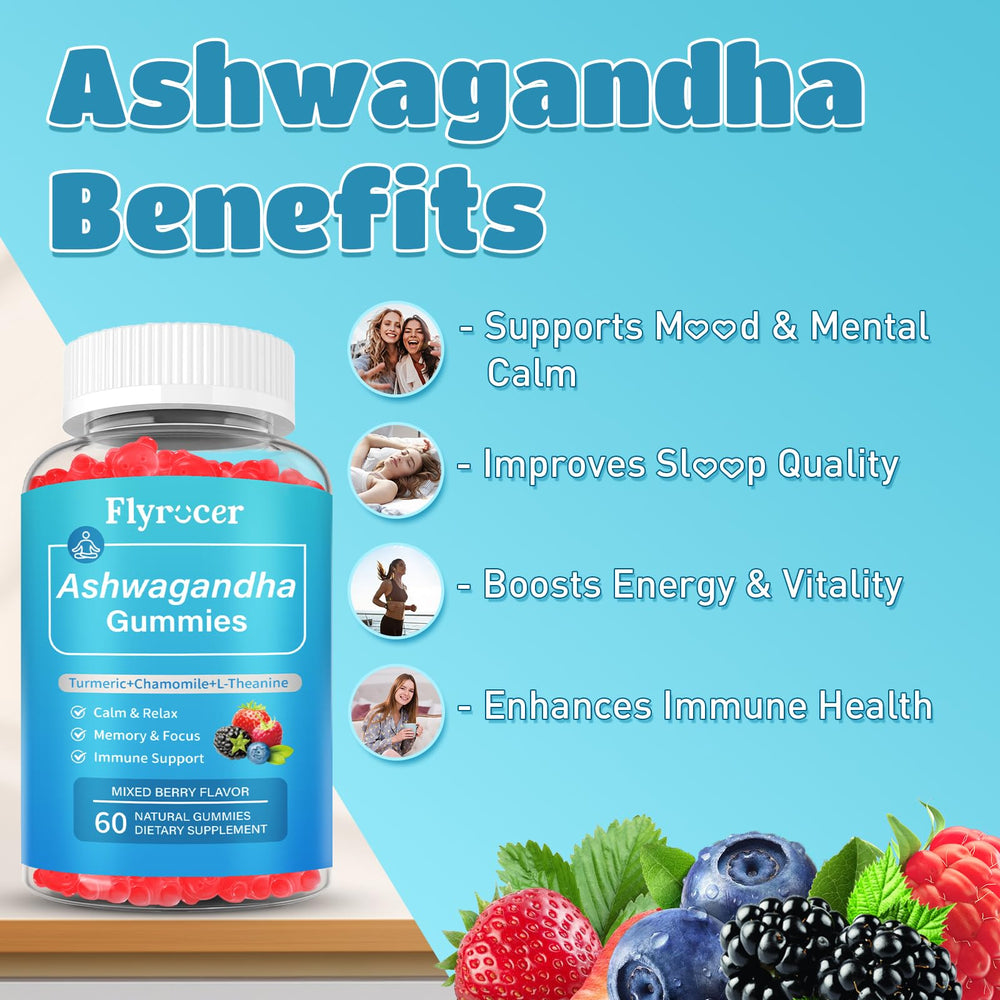 Relaxation support with L-theanine chamomile and lemon balm in gummies