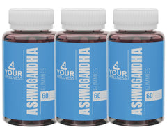 Berry flavored Ashwagandha Gummies with KSM66 Lions Mane and Vitamin D in a 3-pack