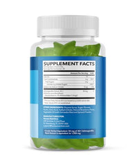 Bottle of Ashwagandha Gummies with strawberry flavor label