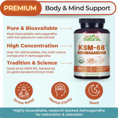 Close-up of KSM-66 Ashwagandha root extract