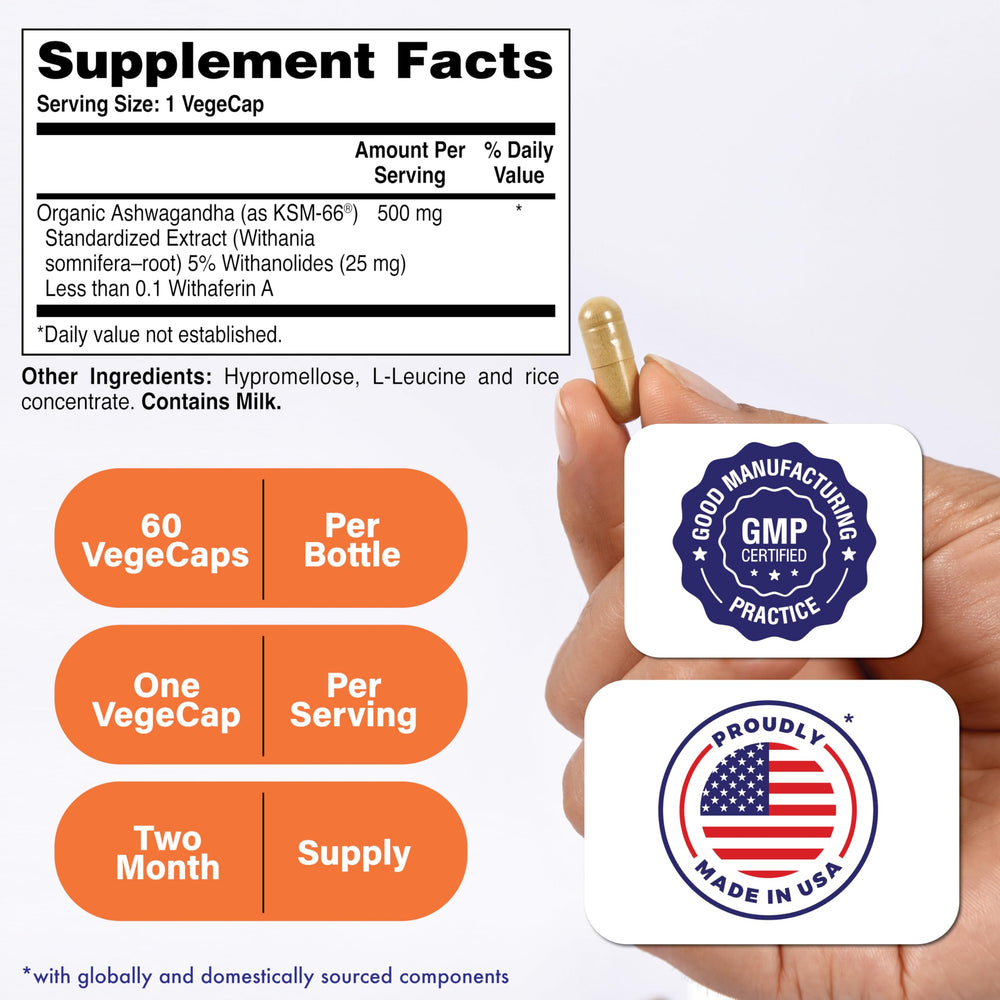 KSM-66 Ashwagandha for stress relief and cognitive support