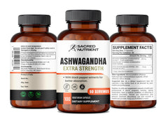 Close-up of organic ashwagandha root with black pepper for absorption