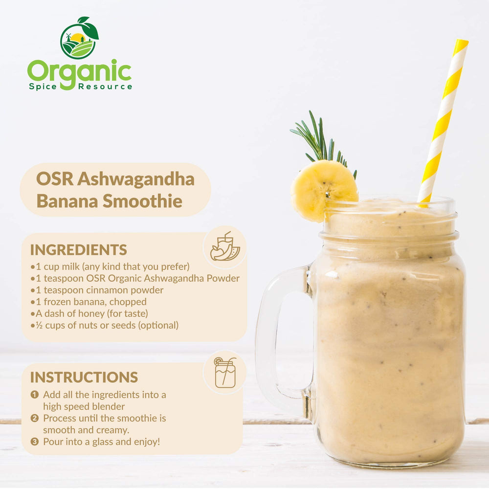 Measuring spoon with Ashwagandha powder