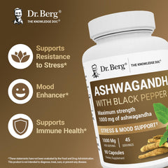 Ashwagandha root extract labeled 400mg