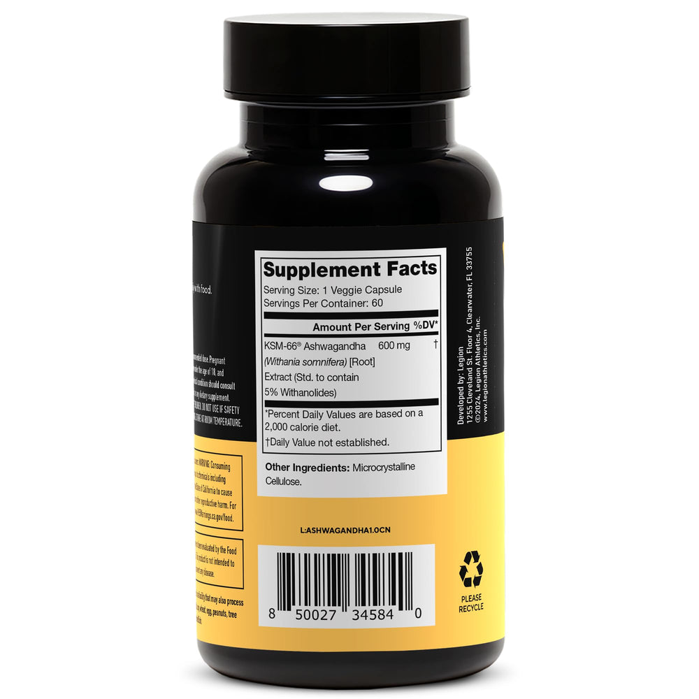 Ashwagandha root powder bottle