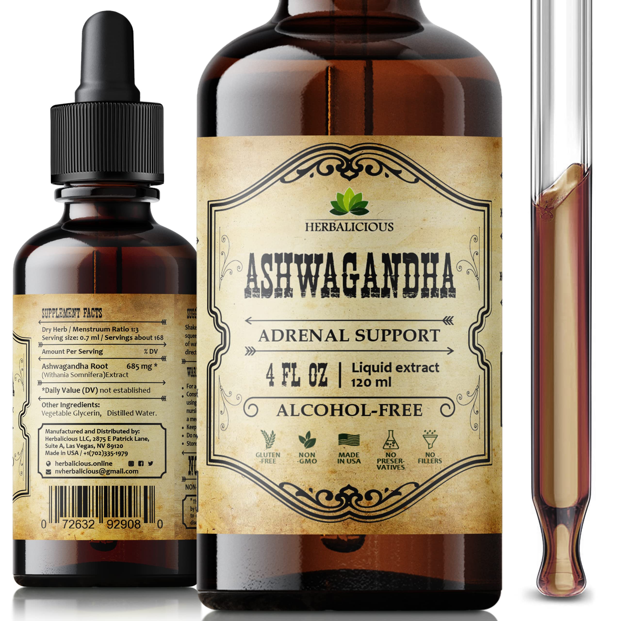 Main product image: Ashwagandha liquid drops