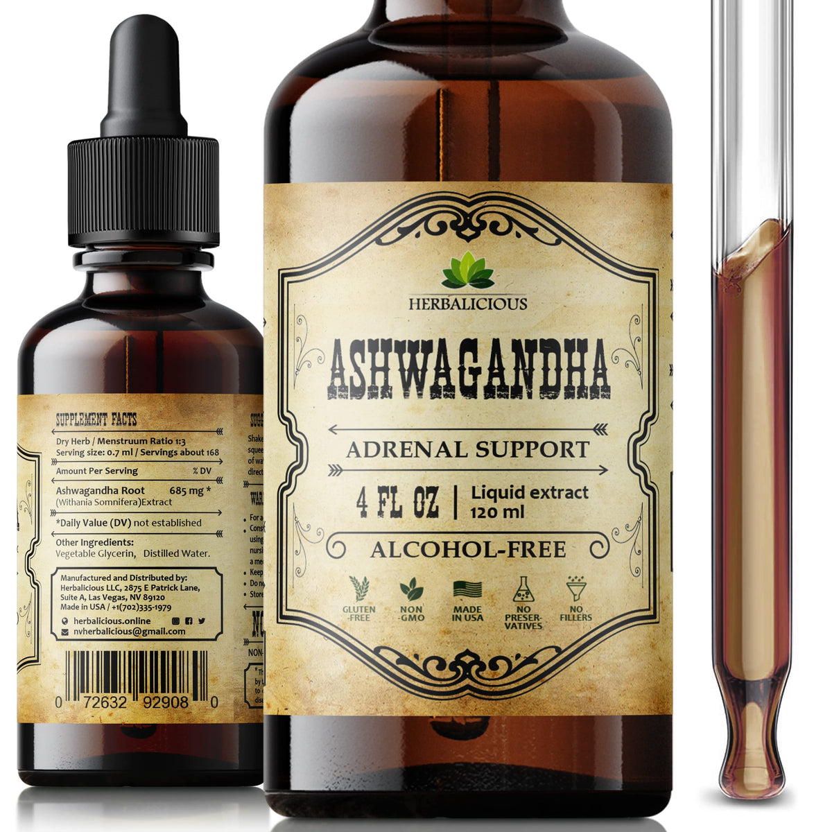 Main product image: Ashwagandha liquid drops