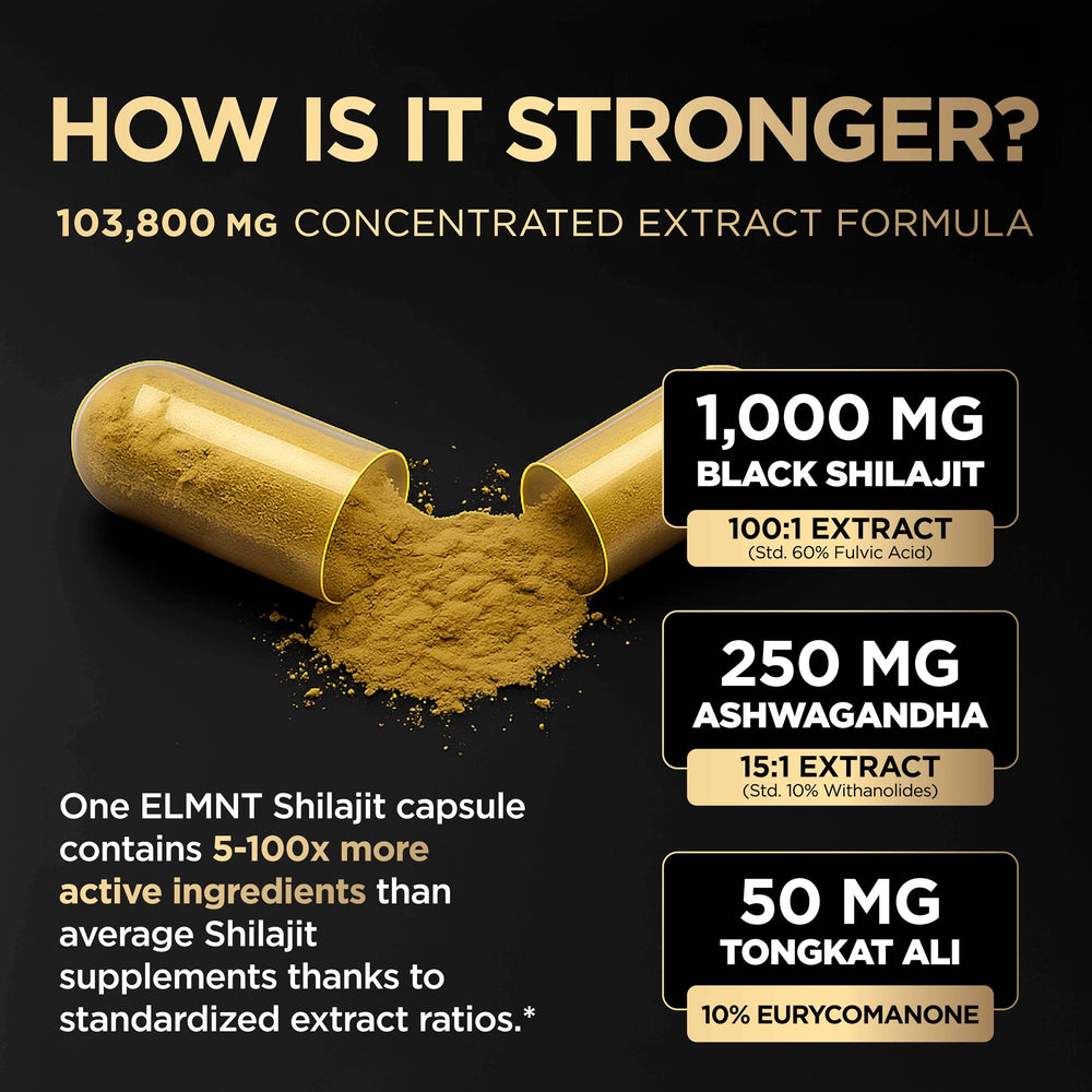 Ashwagandha and Tongkat Ali roots beside Shilajit supplement