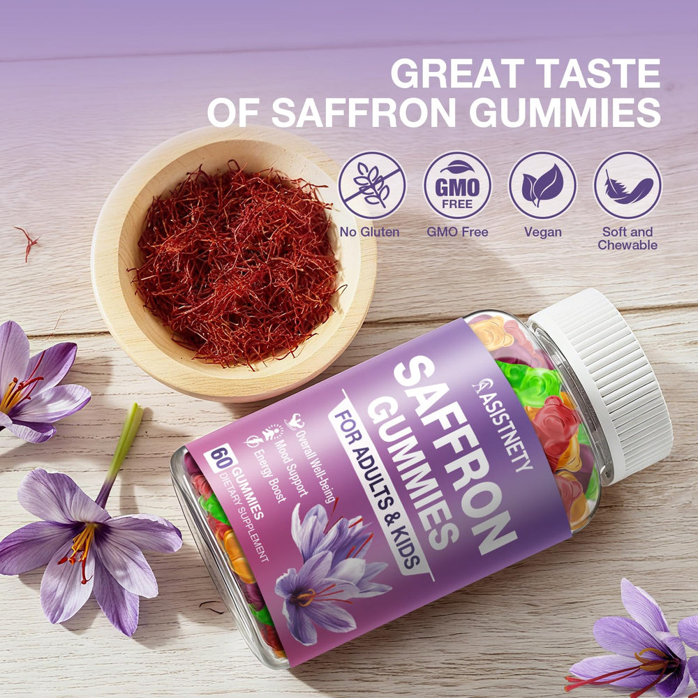 Serving of gummies with vitamin D3, B6 and zinc information
