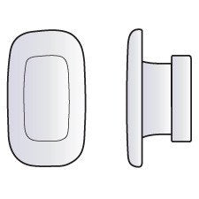 Non-slip push-in 11mm silicone nose pads – hypoallergenic material