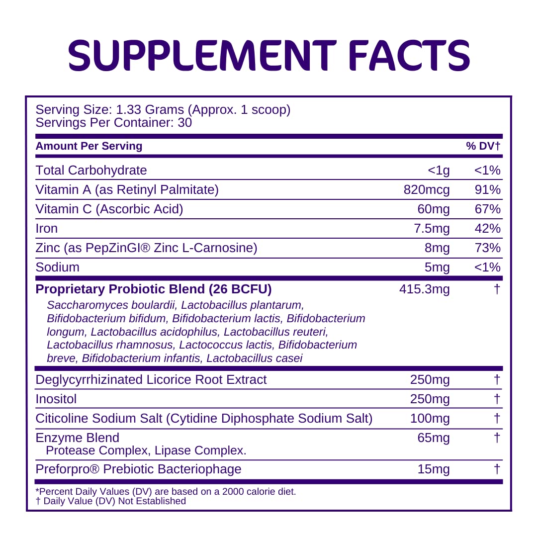 Spoon dispensing Bio-Heal Pro+ probiotic powder for daily use