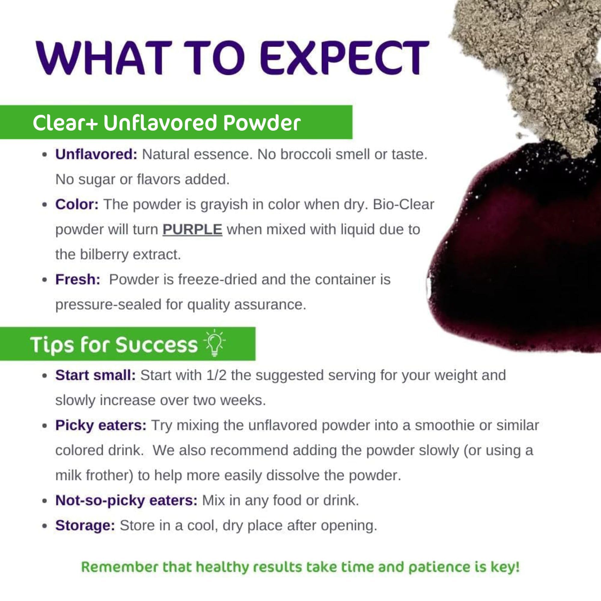 Aspire Nutrition Bio-Clear label provides product details for informed daily use.