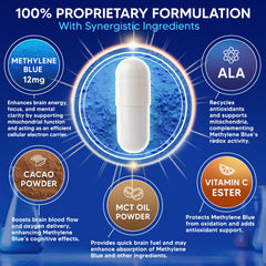White light-protected capsules packaging for asquared Methylene Blue