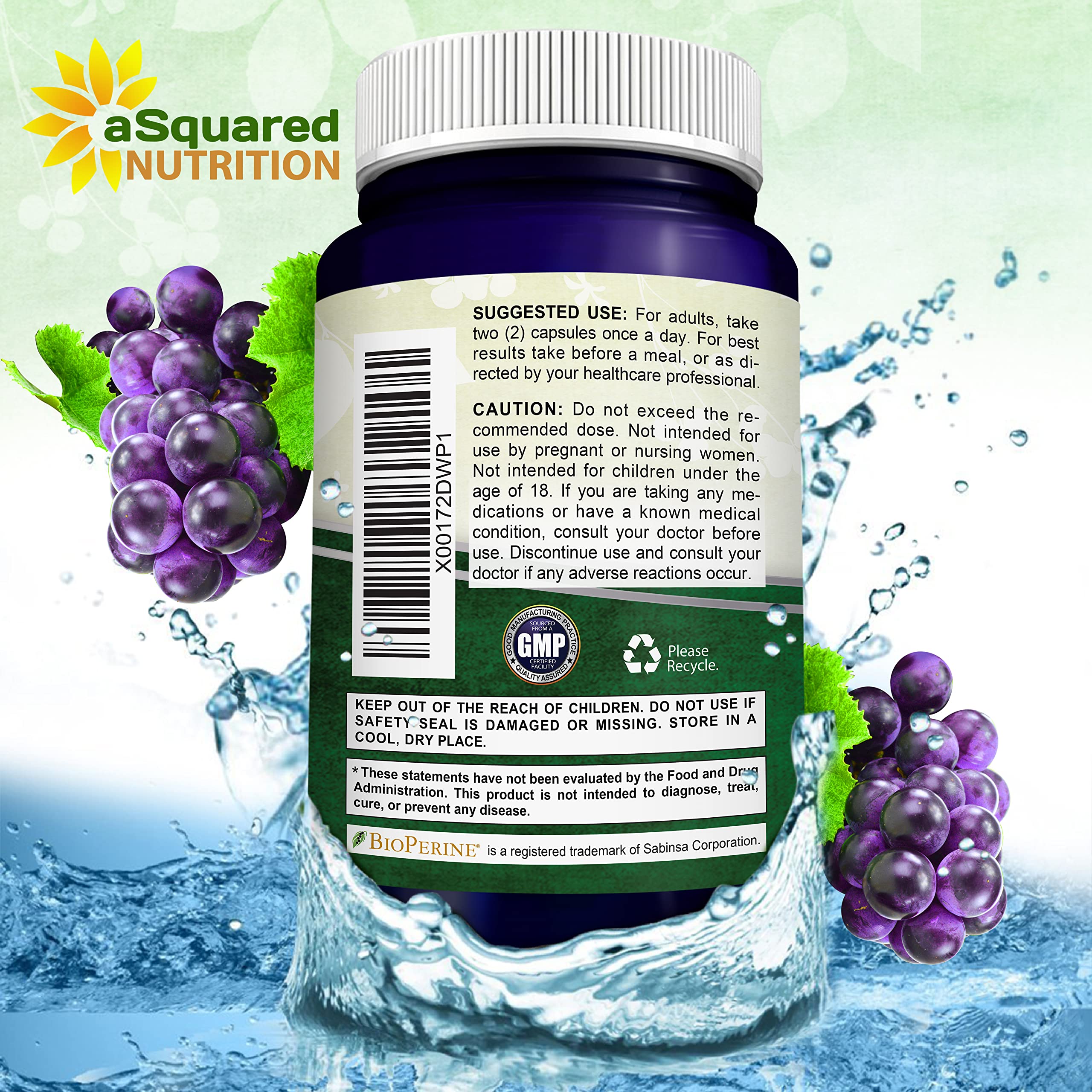 BioPerine absorption note on label
