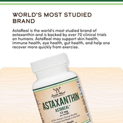 AstaReal patented astaxanthin information