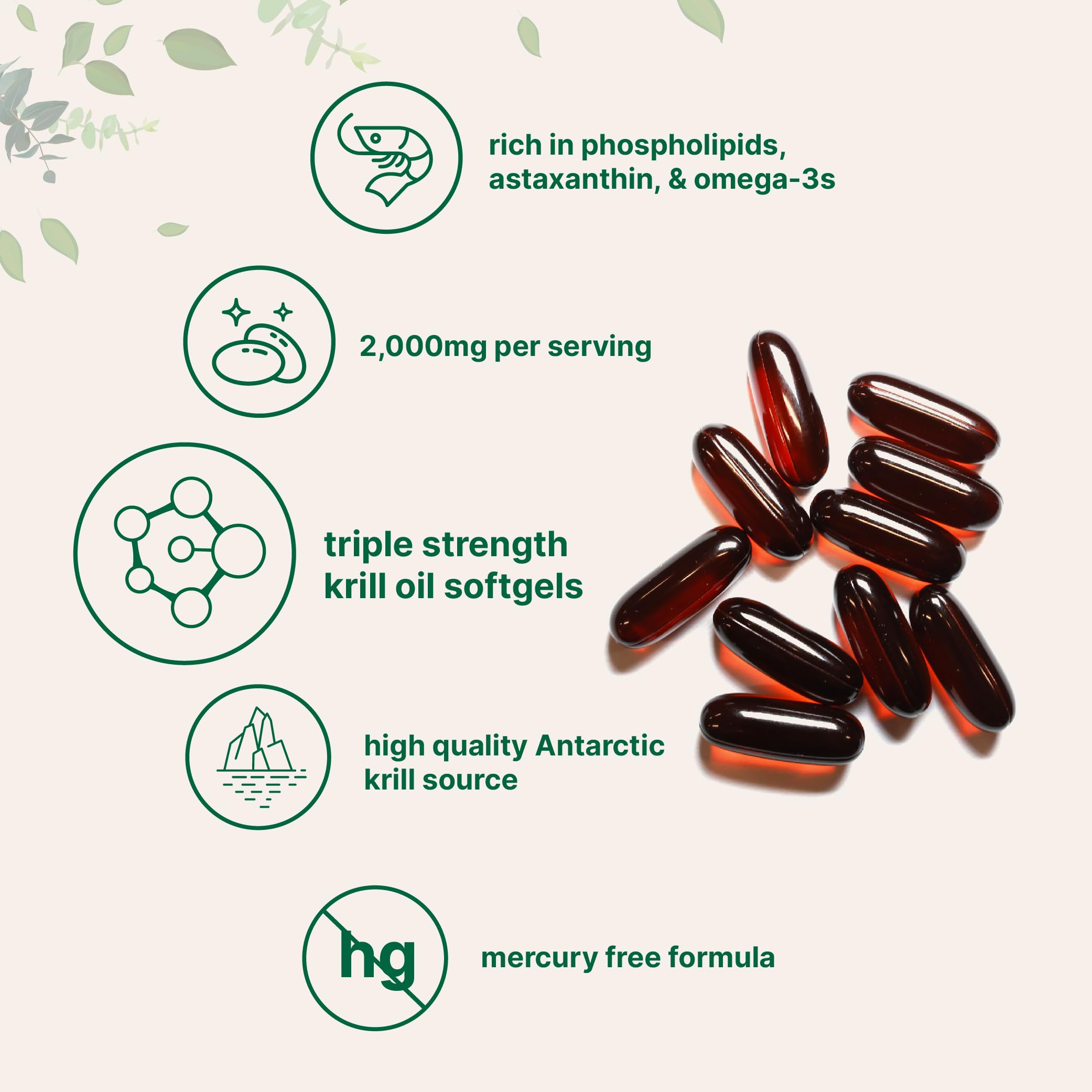 Astaxanthin 800mcg per dose visual