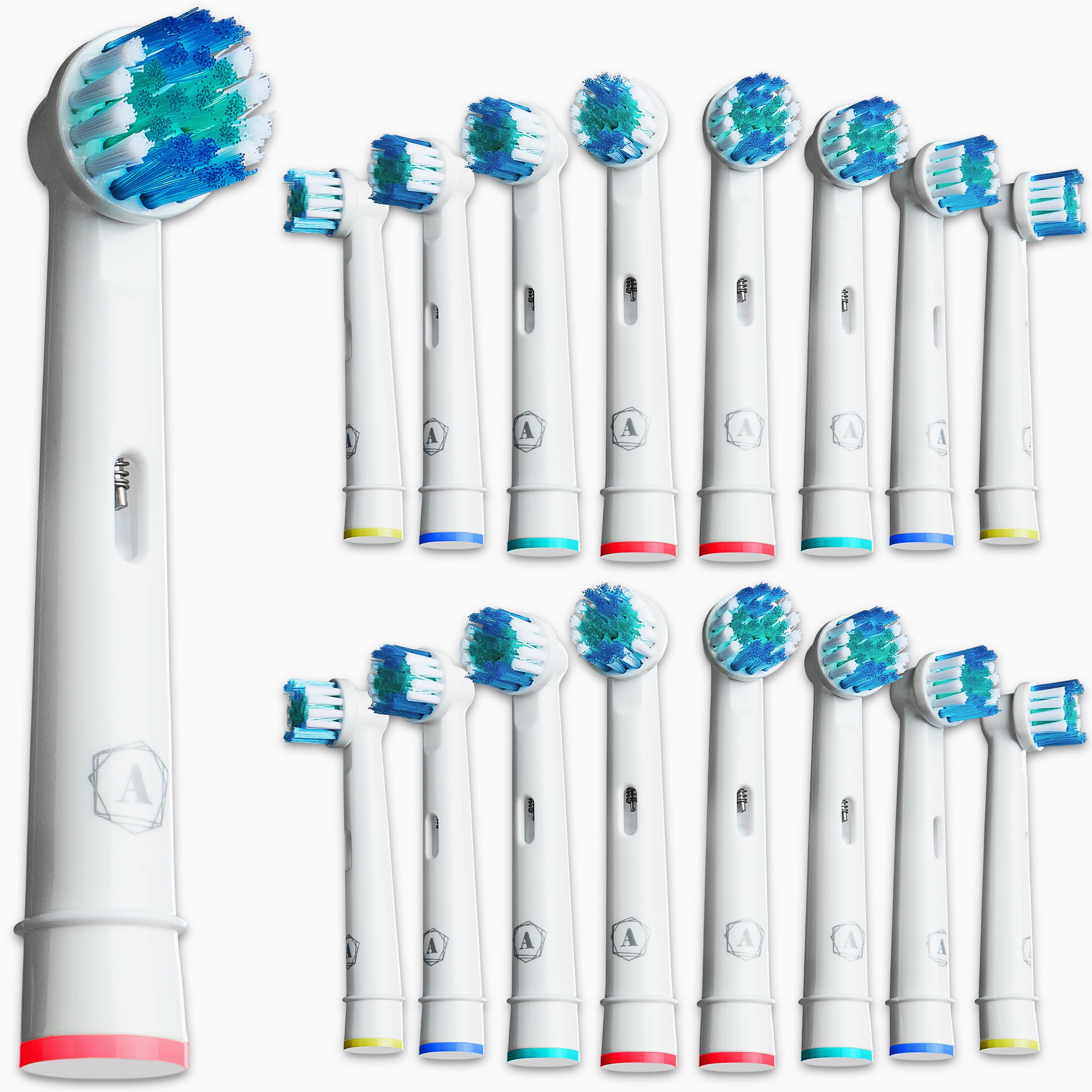 Aster 16-pack replacement toothbrush heads for Oral-B